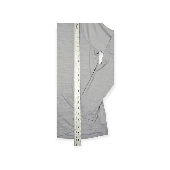 🛍️ Janji Long-Sleeve Running Top - Women's Medium - Merino Blend Blueish Gray - Picture 4 of 10